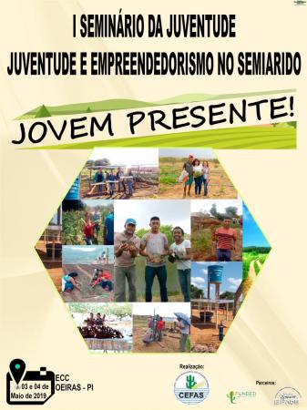 O CEFAS REALIZARÁ O I SEMINÁRIO DA JUVENTUDE RURAL DE OEIRAS-PI!