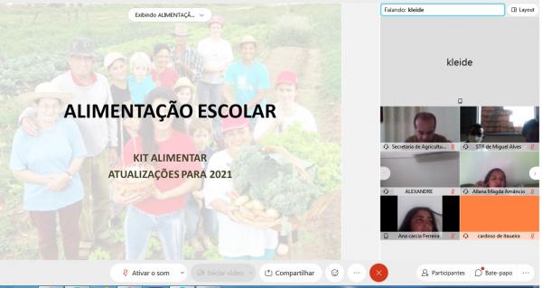 O CEFAS Participa de Reunião Online Sobre o PNAE!