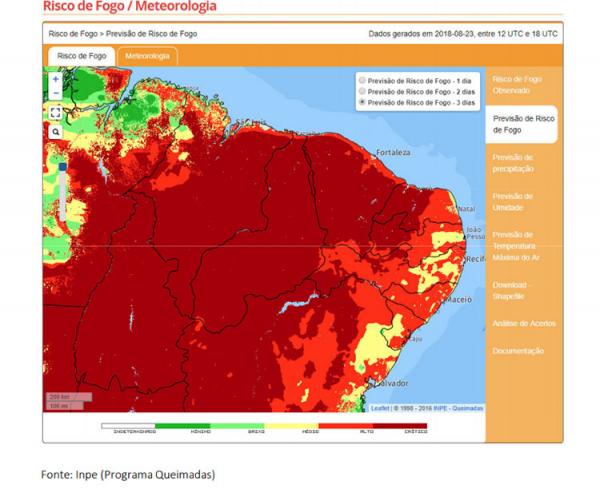 Piauí já registrou 3.544 focos de calor e Semar alerta para risco em dez cidades