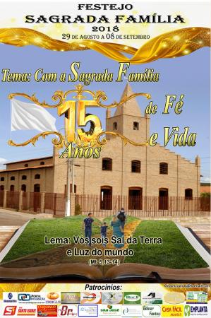 Confira a programação dos festejos de 15 anos da Paróquia Sagrada Família em Oeiras